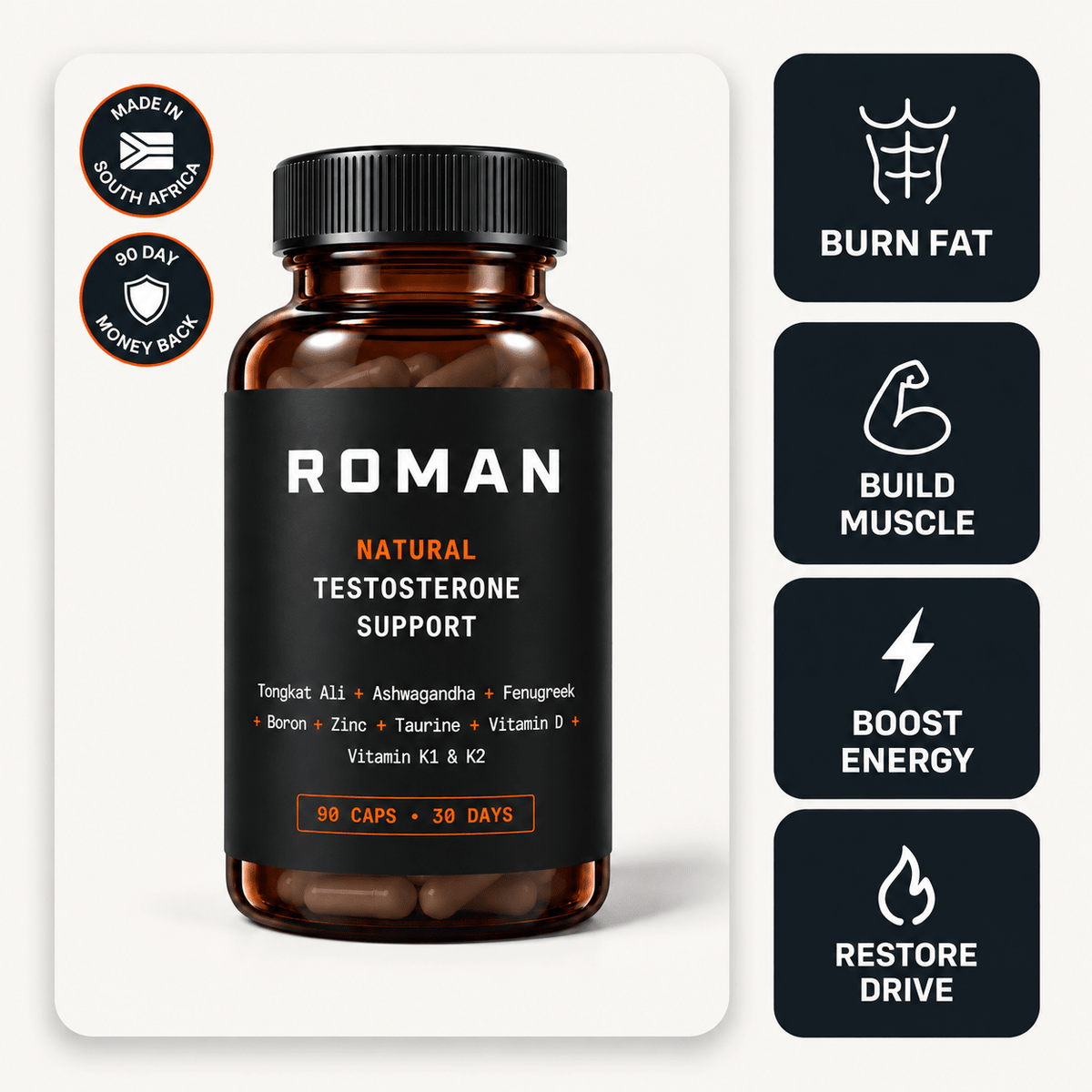 Natural Testosterone Support - Roman